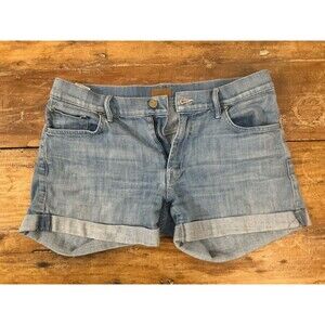 Mother Denim Short The Dropout Cuffed 27 Wash The Welcome Garden Club Distressed